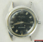11alac -wind 1966 Bulova Case Mens Black Repair 17j Parts Ca. Ss Dial