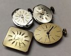 4pcswatham 1 Movements Watch 9 Vg Working 17j Cufflinks Parts Repairs. Wrist
