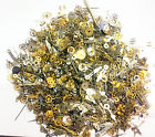 1000s Vintage Steampunk Watch 60g Cogs Gears Lot Tiny Pieces Parts Antique