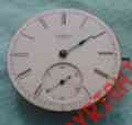 1238801 Facehands Blue Pocket Watch Elgin Natl Movement Antique