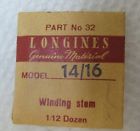 14 16-32 Winding Stem Longines Genuine Material Part 32 For Model 16