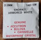 1402-1aw Bulova Vintage Divers Watch Snorkel Crystal White Ring