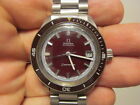 166.062 Eta Omega Seamaster 60 Vintage Red Dial Stainless Steel Watch A226