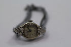 17 Rolled Diamond Gold Watch Jewels Vintage 10k Womens Bulova Working