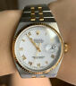 17013 Rolex Oysterquartz Datejust Two Tone White Face