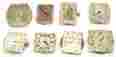 1920-30 Mixed Lot Eight Deco 1920-30s Mens Wristwatch Movement Parts Or Repair Lucien Piccard
