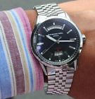 2720 Raymond Weil Automatic Wrist Watch Stainless Dark Blue Face Jumbo