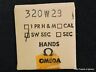 320w28 Omega Vintage Original Hand White Sweep Second