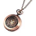 3225065 Shop Lc Genoa Miyota Mechanical Movement Rosetone Pocket Watch With