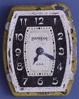 32x26mm Lever Watch Movement Deco Dial Ingraham 1936 Vintage W Art 2 Tone For Parts Repairs