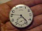 36.55 Unbranded Mm 17 Jewels Illinois Pocket Watch Movement For Parts Only