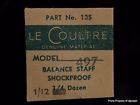 497-13s Jaeger Lecoultre Balance Staff