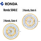 5040.e Ronda Harley Quartz Watch Movement Hands Or Swiss Made
