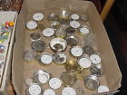 6-18s All Kinds Pocket Watch Movements Close To 40 Mostly American Great Lot