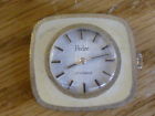 6668 Fef Vintage 1960s 17 Jwl Parts Movement W Dial Hands Enameled Case