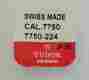 7750-224 Eta Tudor Second Wheel Made For