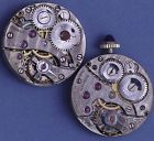 8.75l 8.85 Ligne Jewel Movements Swiss Lot Of 2 20s Vintage High Grade 15j W Dials Parts Repairs