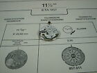 957.011 Eta New 11 Watch Movement With Alarm For Many Swiss Watches