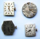 987-f Longines Hamilton Lot Of 4 Mechanical Mens Watch Movements 9lt 27m Perregaux 1791