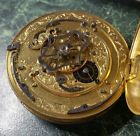 Antique Repeater Rare Fusee Skeleton M24 Staff Watch Good Pocket Balance
