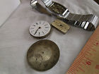 Art Elgin Cadillac Pocket Watch Antique Deco Movement Parts Chatero Face
