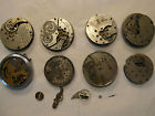 Asst Parts Movements Pocketwatch Vintage -working Hands Sm.bag