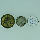B7949 Lot Of Three Antique Movements Waltham And Two Swiss Parts