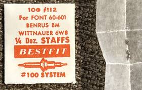 60-601-benrus Bestfit 100/112 60-601 Balance Staff Lot Of 3 Font Bm-wittnauer 6w8 Nos