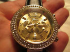 Bezel Fashion Women Quartz Watch Crystal Geneva
