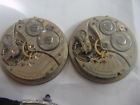 Both Nodel 1 Hamilton Size Pocket Watch Movements For Parts Models