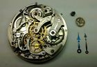 Broken 17 Movement Parts Watch 42mm. Chronograph Jewels Running Minerva
