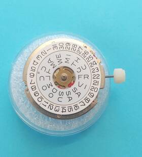 Bulova 2823.10 Vintage 2823.10-3 Hand Daydate 3 Movement. Sets Runs Keeps Time 24 Hrs