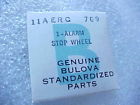 11aerc Bulova Alarm Watch Stop Nos 709 Pn Fits Wheel Genuine Calibre Movement