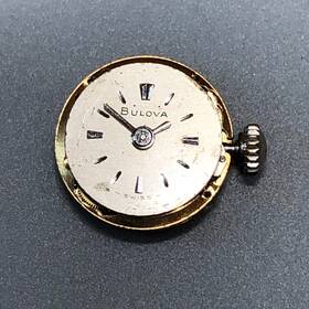 Cal-6cd Bulova Vintage 1971 Ladies 17j Cal 6cd Mechanical Watch Movement - Ticking