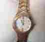 C899150 Bulova Ladies Diamond Accent Wrist Watch Date Two Tone Gold Silver