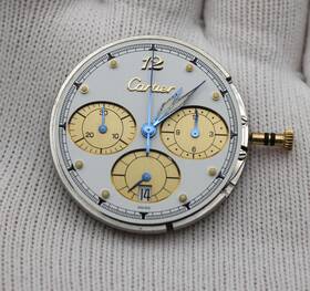 Cal.053 Cartier Pasha De Chronograph Dial Hands Quartz Movement