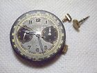 Chronograph Two-tone Rare Mundus Black Watch Swiss Vintage Dial