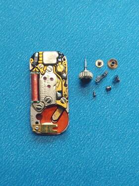 260-34 Citizen 4 Jewel Quartz Movement. Coil And Circuit Working. Parts Repair