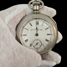 126682 Columbus 913421 Watch Co. Antique Pocket Model Size 18s 16j - For Parts