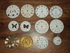 Columbus Elgin Enamel Faces Vintage Lot Porcelain Watch 12 Hampton Dial