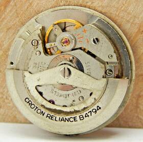 B4794 Croton Vintage Reliance 17j Mens Automatic Wrist Watch Movement With Dial