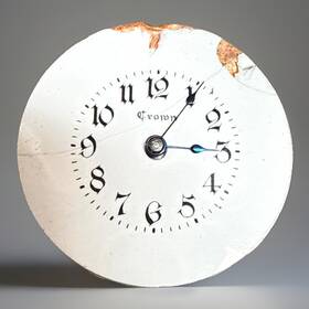 Crown Ee00360 Watch Co. Vintage Movement Porcelain Dial Estate Find