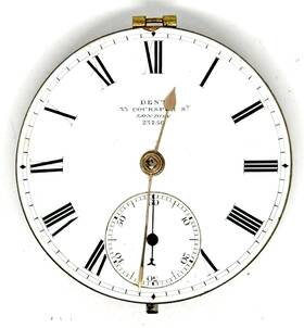 23756 Dent #23756 Pwm - Inch Watchmaker To The Queen London 10s Good Dial And Hands #832