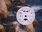 Dial Hours Date Phase Gold White Omega Moon Day 24