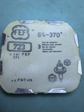 Ebauches 724-370 Fef - Fleurier 370 Balance Staff #724 Pack Of 3 Factory Sealed
