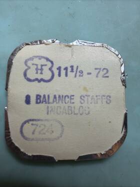 Ebauches 724-72 Fhf - Font 72 Balance Staff #724 Pack Of 3 Factory Sealed