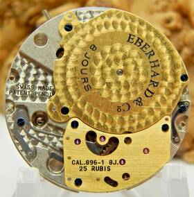 896-1 Eberhard & Co And 8 Jours Grand Taille Cal 25 Jewel Power Res Watch Movement