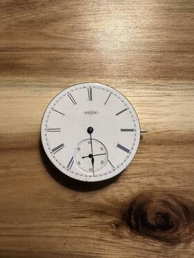 10867093 Elgin Vintage Pocket Watch Movement And Dial