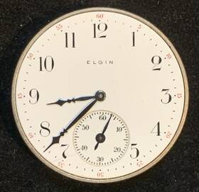 Elgin 11504630 Vintage 17 Jewel 12 Size Pocket Watch Movement For Parts