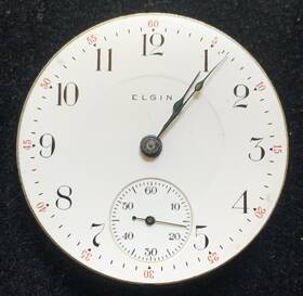 Elgin 12976058 Vintage 18 Size 17 Jewel Pocket Watch Movement For Parts